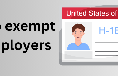 H1B VISA CAP EXEMPTION PROCCESS