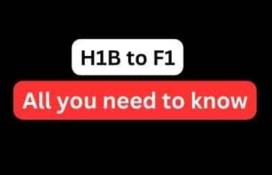 H1b to F1 change of status
