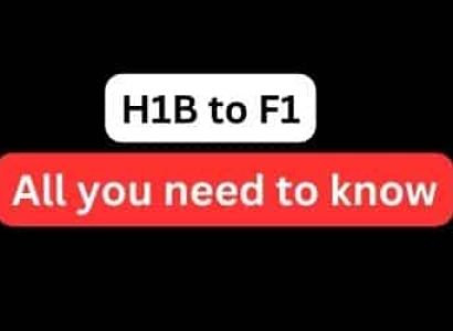H1b to F1 change of status